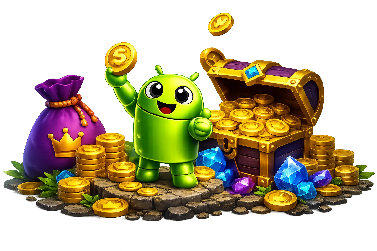 Android tesoro monete